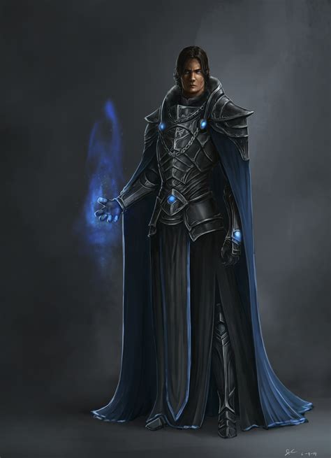 Male dark magic attire